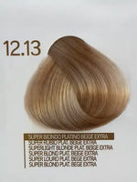 Зареди изображението в галерията, Цвят на коса 12.13 Superlight Blonde Platinum Beige Extra от Design Look, показваща нюансите и текстурата на боята.