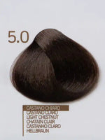 Зареди изображението в галерията, Design Look 5.0 Light Chestnut hair color sample, showcasing a rich light chestnut shade for vibrant hair.