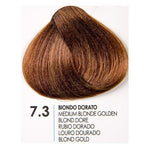 Зареди изображението в галерията, Sample of Fanola 7.3 Medium Blonde Golden hair color showing rich, warm tones and shine.