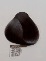 Зареди изображението в галерията, Цвят боя за коса Anthracite - тъмен антрацит за професионално боядисване с 100% покритие на бели коси.