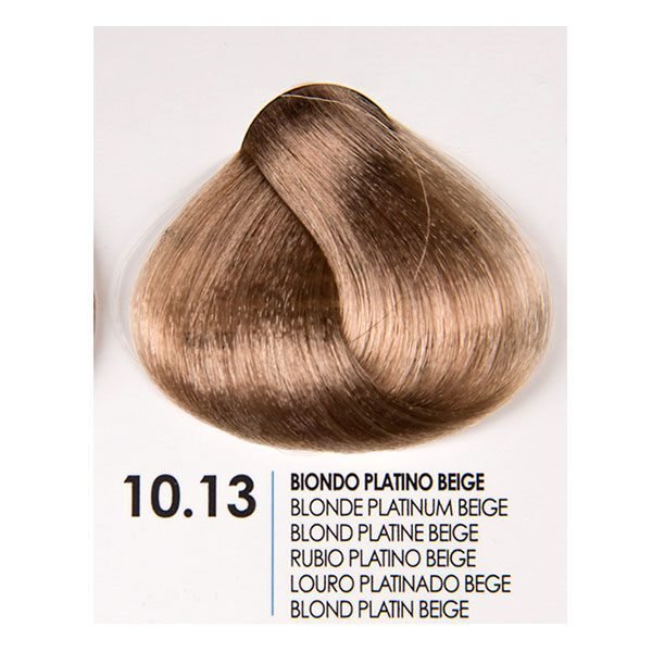 Цвят 10.13 Biondo Platino Beige - светло бежова платина, идеален за блондинки с ягодови оттенъци.