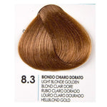 Зареди изображението в галерията, Fanola 8.3 Light Blonde Golden hair color sample, showcasing rich golden tones and shine for vibrant hair.
