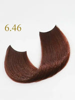 Зареди изображението в галерията, Снка на боя за коса 6.46 Dark Blonde Copper Red от Oro Therapy с наситени червени тонове.
