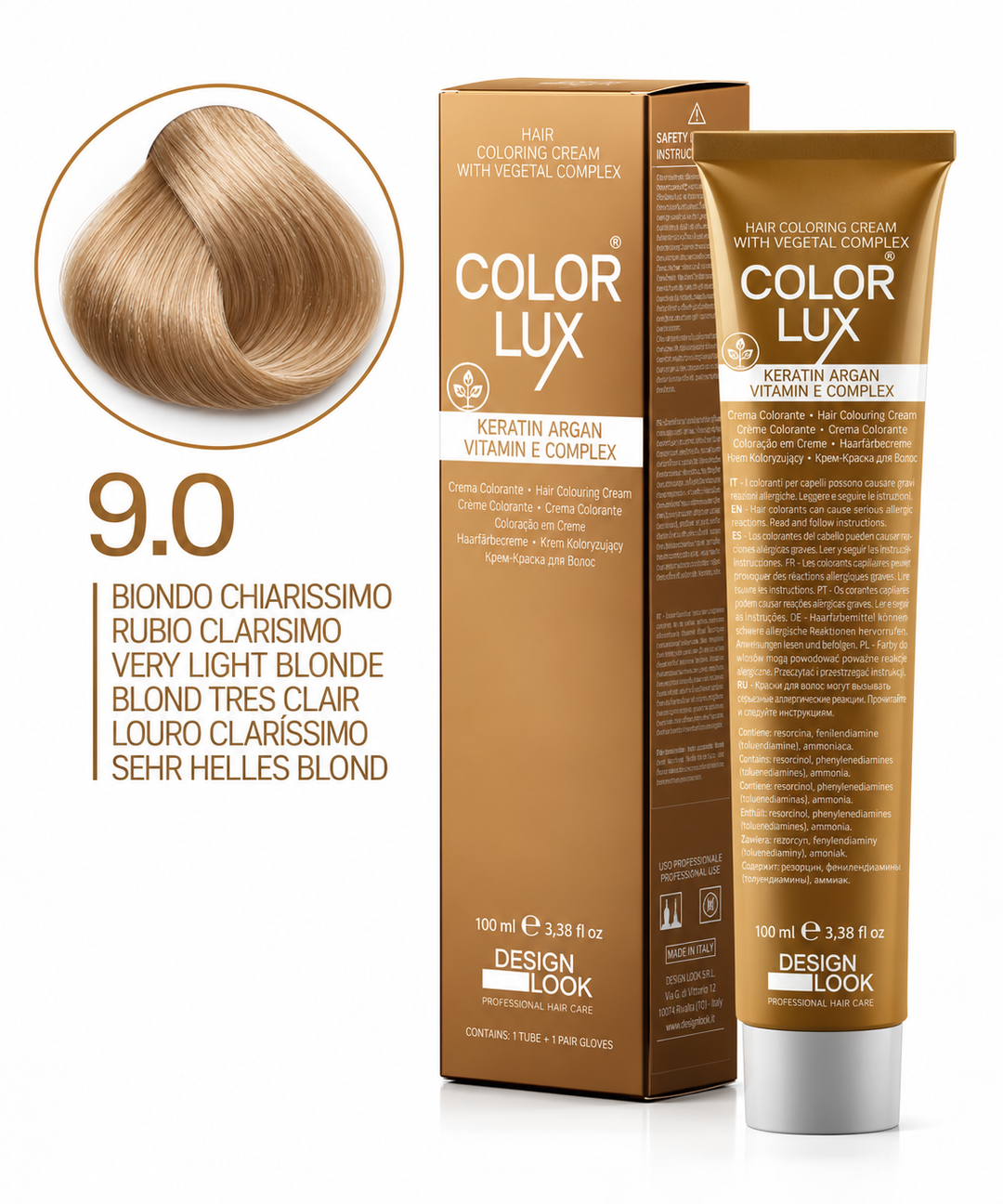 Design Look 9.0 Very Light Blonde боя за коса 100 мл