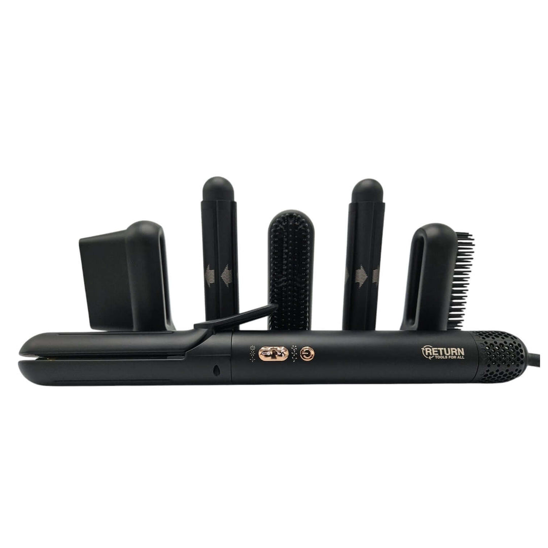 RETURN Airstyler с приставки, интелигентна система за изсушаване на косата и многофункционален дизайн.