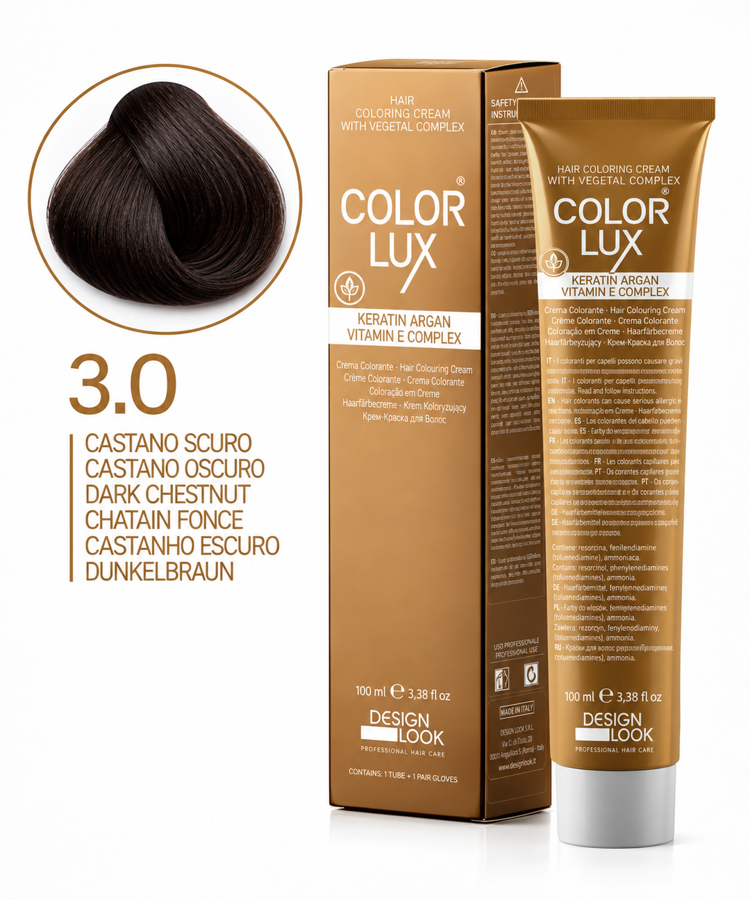Design Look 3.0 Dark Chestnut боя за коса 100 мл