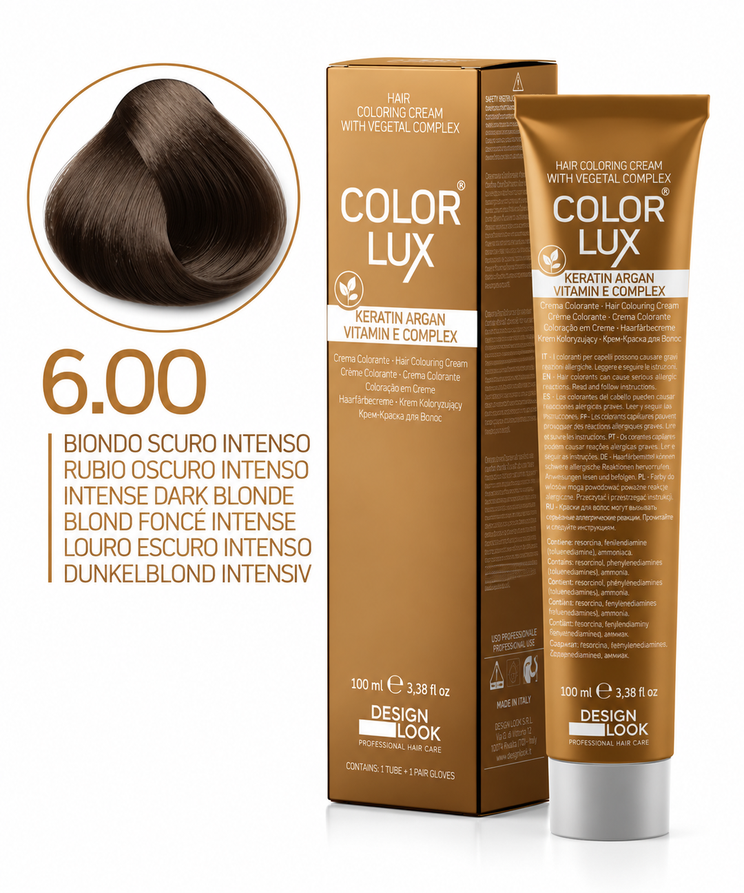 Design Look 6.00 Intense Dark Blond боя за коса 100 мл