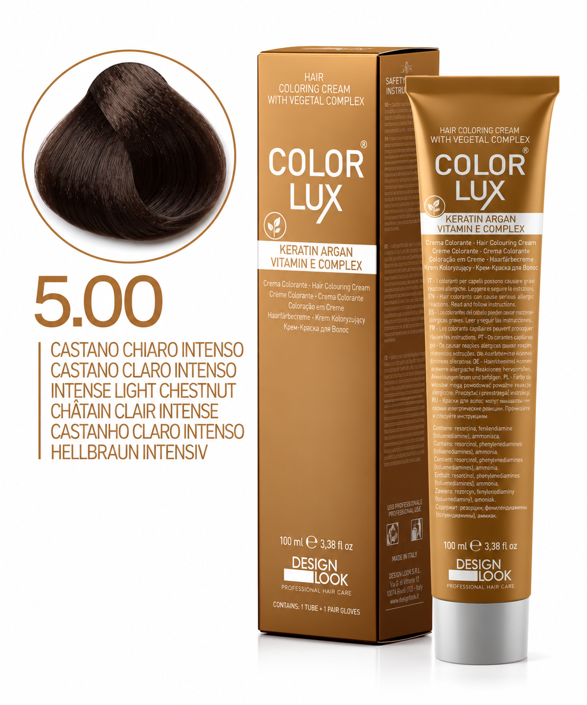 Goldenbrownhaircolorpackagingset