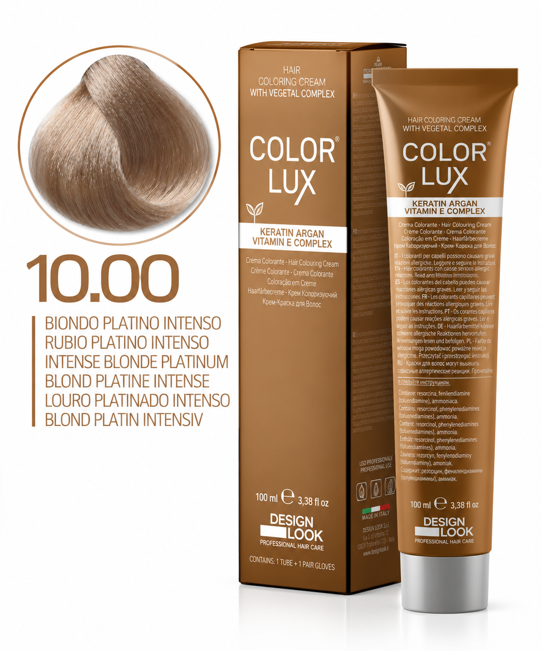 Design Look 10.00 Intense Blonde Platinum боя за коса 100 мл