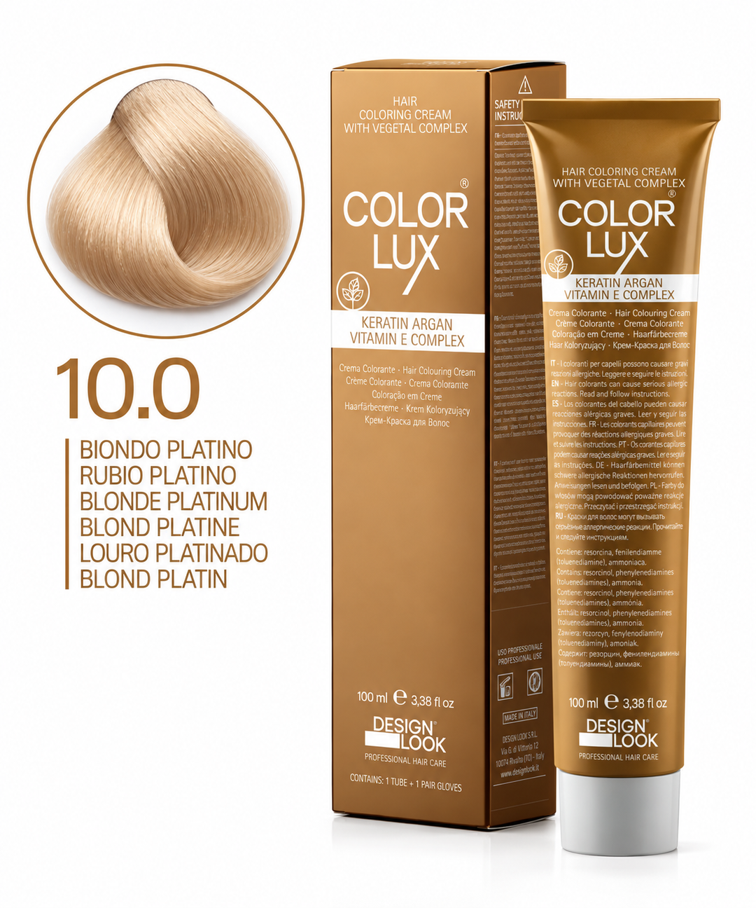Design Look 10.0 Blonde Platinum боя за коса 100 мл