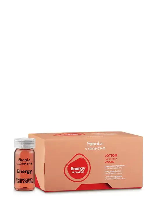 Fanola Energizing Lotion ampoules против косопад без изплакване, 12x10 мл, за здрава коса и скалп.