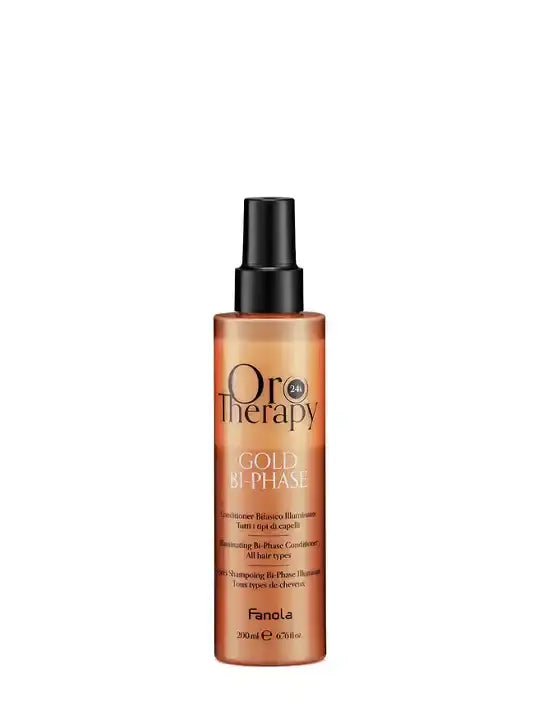 Oro Therapy Gold bi-phase двуфазен спрей балсам 200 мл за хидратация и блясък на косата.