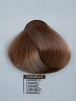 Зареди изображението в галерията, Цвят на коса Design Look Caramel с кератин и арган, представен в тестов образец.
