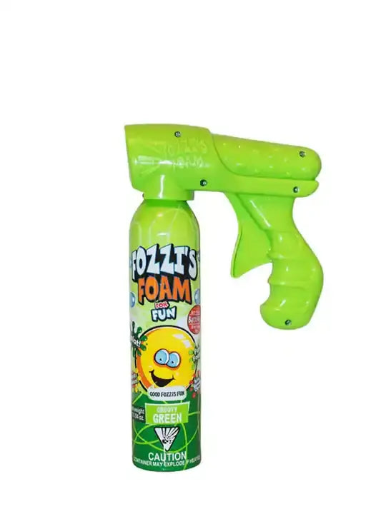 Fozzi's blaster детска цветна пяна за вана, зелена опаковка с пушкалка, 250 мл