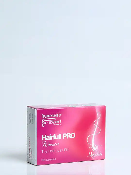 Hairfull pro women капсули за коса от magnalabs   хранителна добавка против косопад, 30 броя