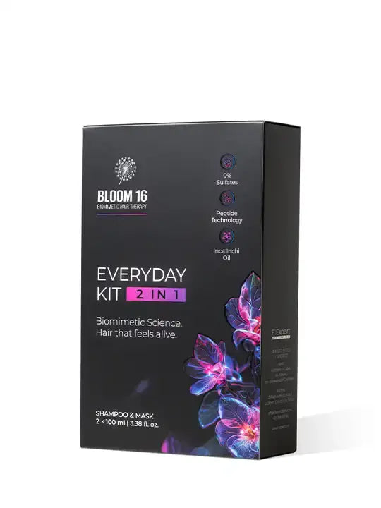 Шампоан и маска 2в1 bloom 16 everyday kit 2x100ml с биомиметична технология