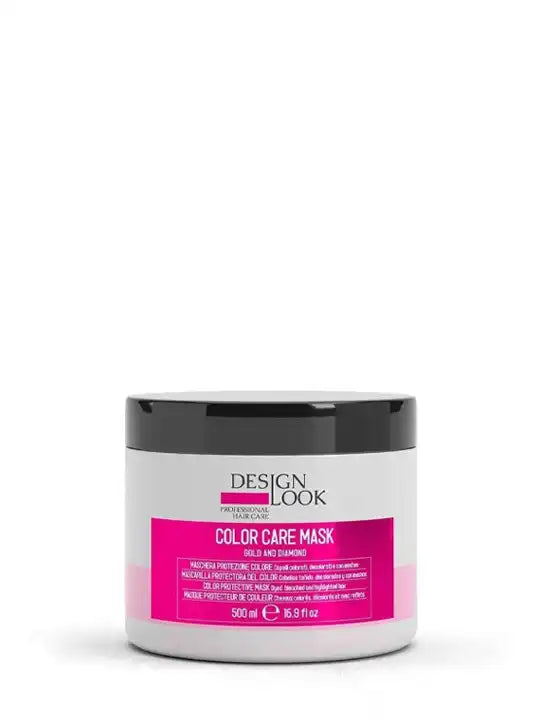 Design Look Color Care Mask for dyed hair, 500 ml, enriched with gold and diamond nanoparticles, nourishes and protects hair color.