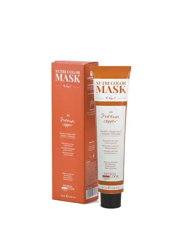 Design Look Color Mask 4 в 1 – Интензивно медна маска за коса с кератин и арган, 300 мл.