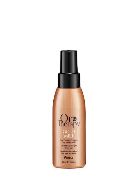 Oro Therapy Gold Mist 100ml protective spray for hair with natural formula and eco-friendly packaging.