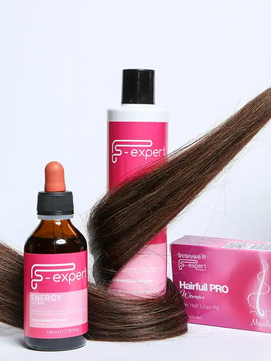 F-Expert енергизиращ лосион и Hairfull PRO, интензивна терапия за здрава коса.