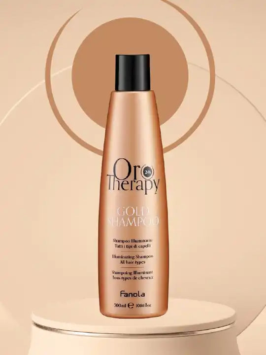 Oro Therapy Gold хидратиращ шампоан 300 мл, осигуряващ мекота и блясък за всички типове коса.