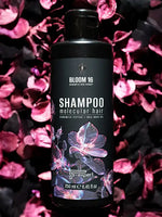 Зареди изображението в галерията, Bloom 16 молекулярен шампоан 250 мл с органично масло от Инка Инчи, пептиди и биомиметична формула.
