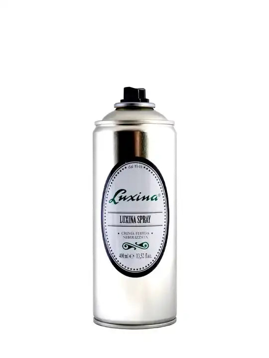 Luxina spray 400ml for men's hair styling and care, essential for barbers and stylists, enhancing hair texture