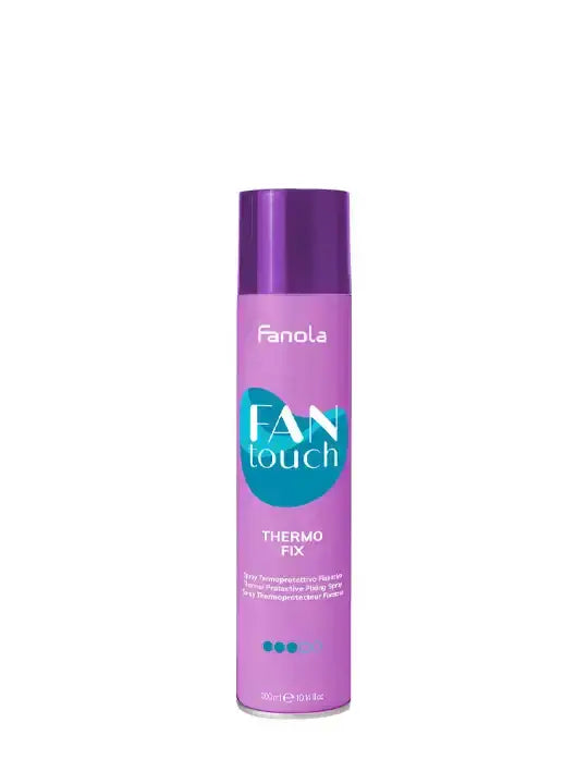 Fanola Thermo Fix thermal protection spray 300ml for hair, offering light hold and protection from heat damage.